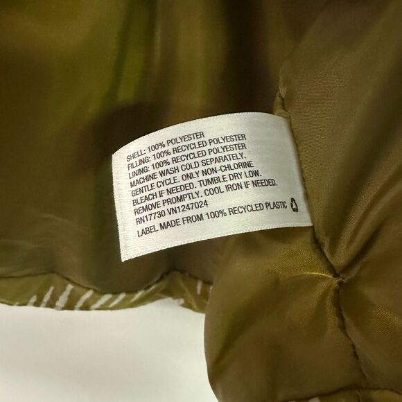 NWOT Ava & Viv Chartreuse Green Puffer Jacket Plus Size 1X - Picture 10 of 10